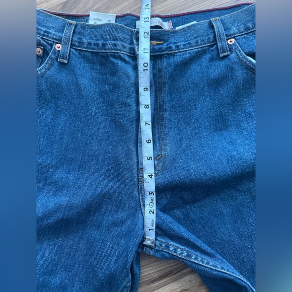 Vintage Levis 550 Relaxed Tapered Jeans Blue Size 18 M Misses - Picture 6 of 13